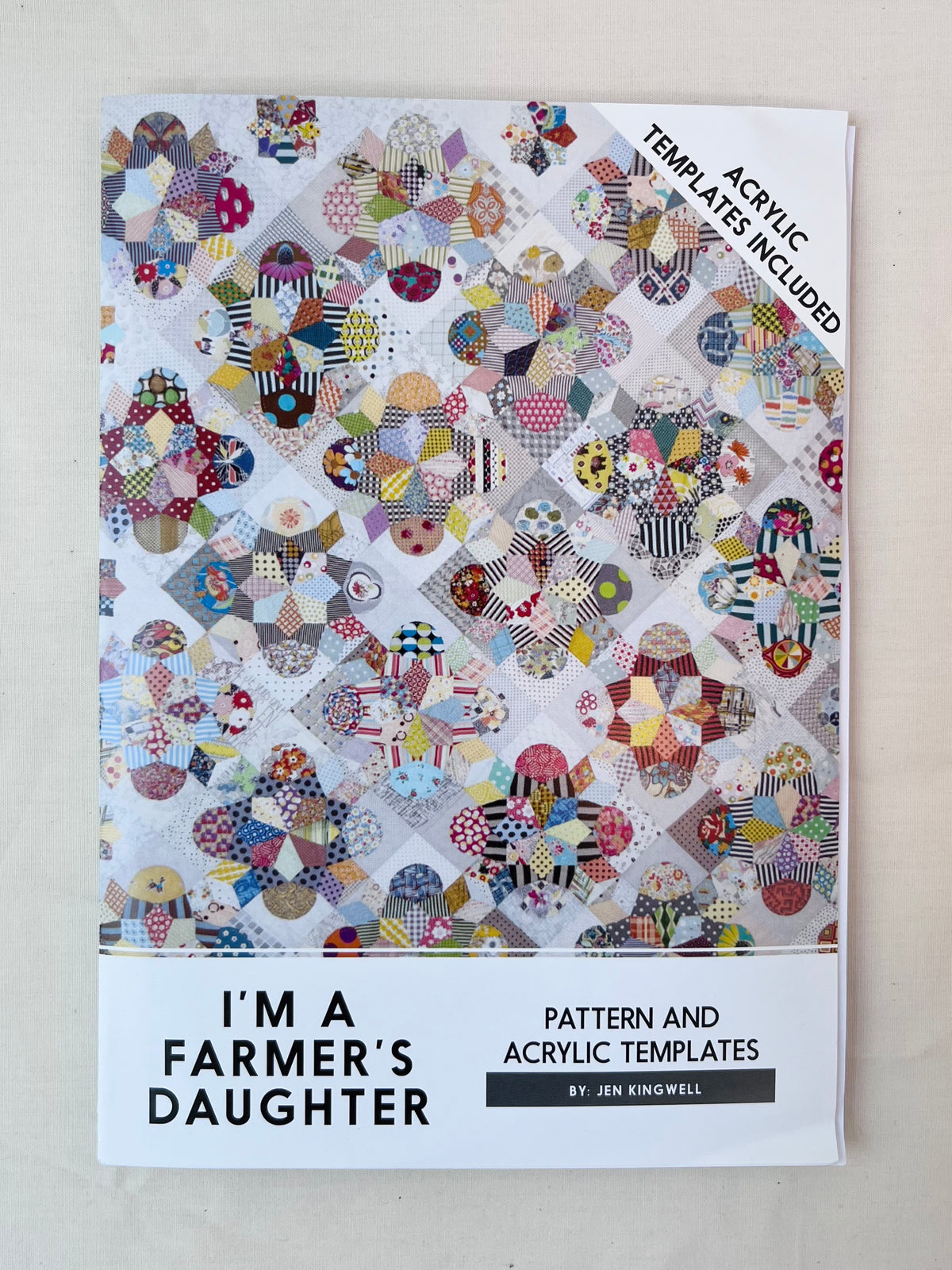 I&#39;m A Farmer&#39;s Daughter Pattern &amp; Acrylic Template Set