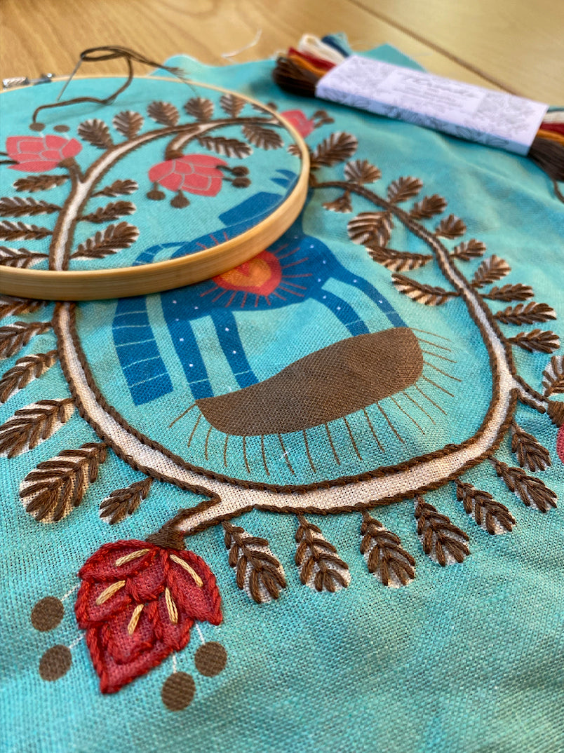 Wood Embroidery Hoop - Anna Maria