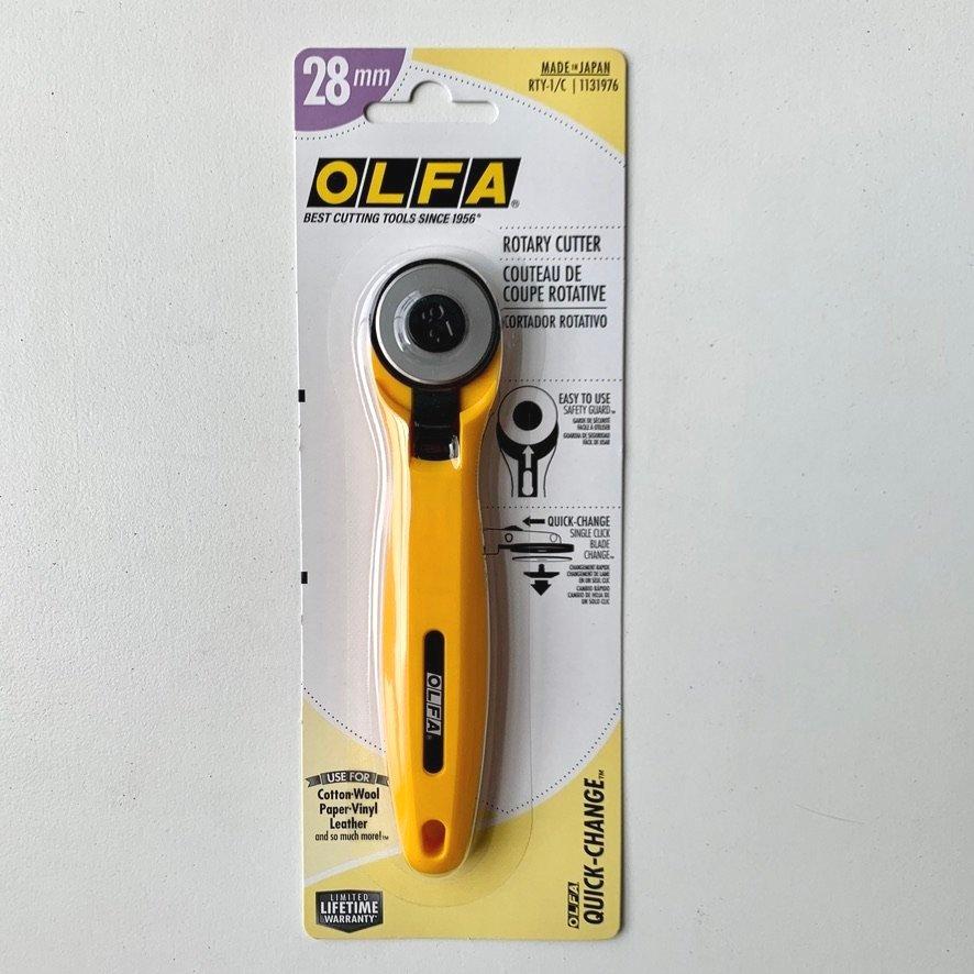 Rotary Cutter (28mm) with Curved Handle by Dafa – Millard Sewing