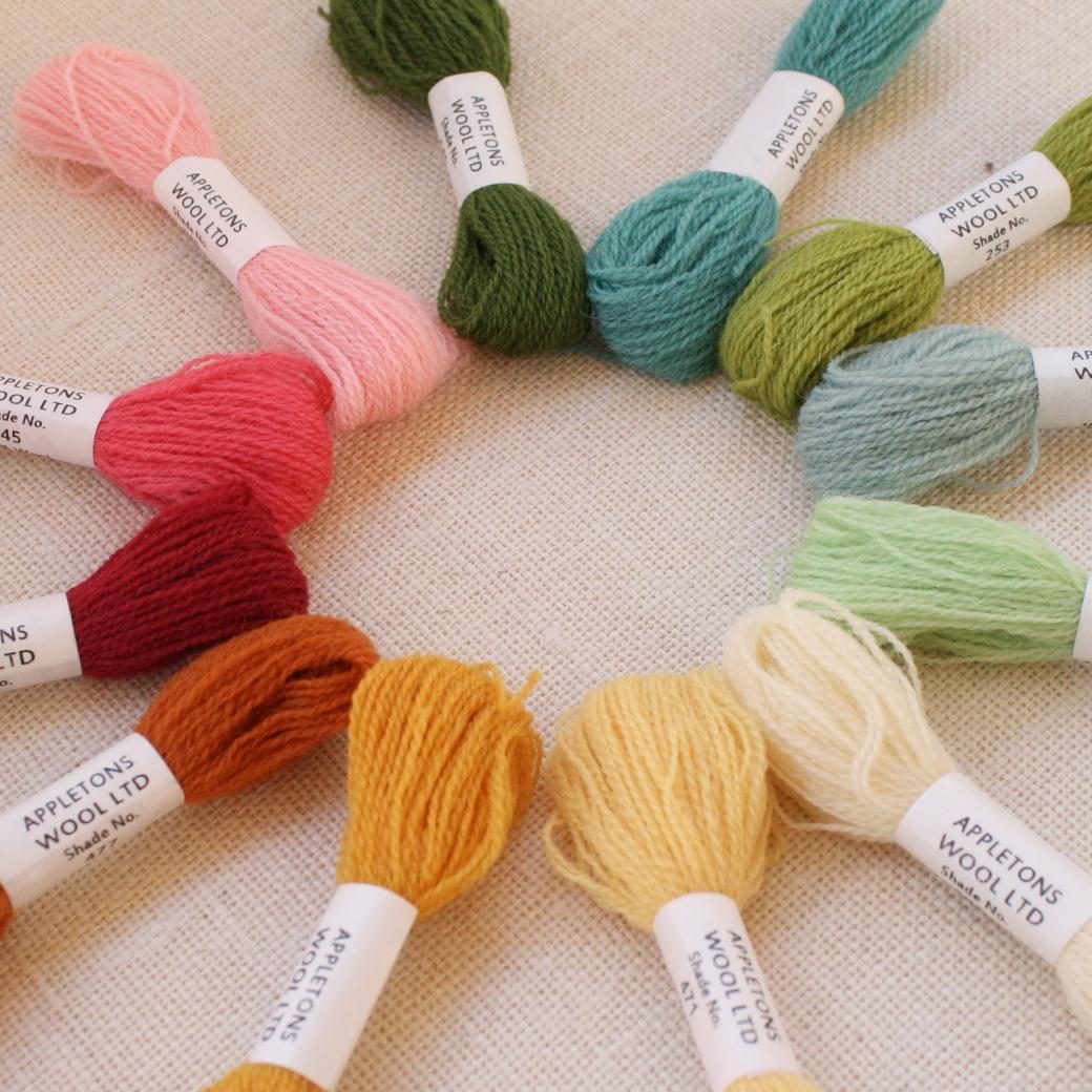 Crewel Wool Embroidery Thread - 40 Colors