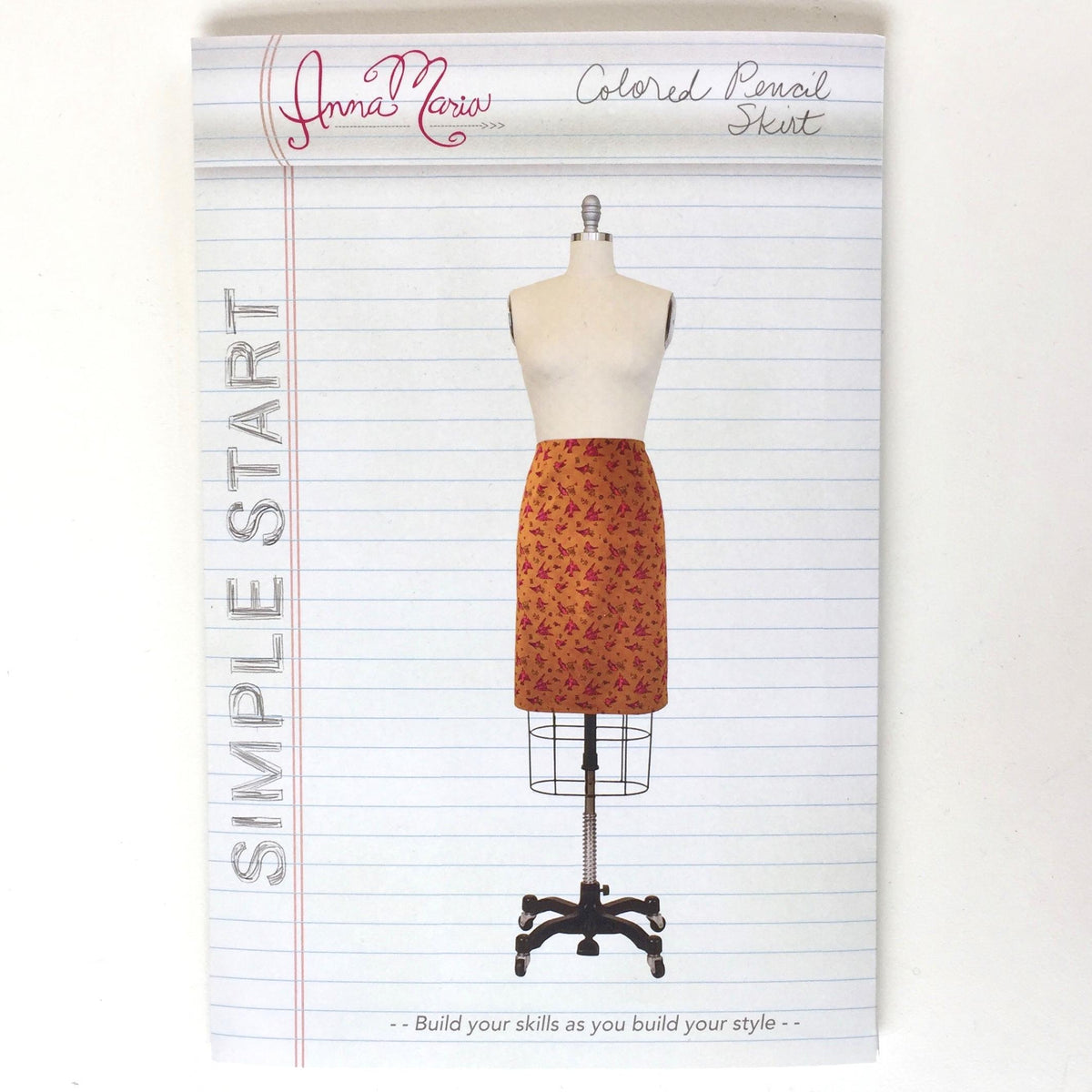 Simple Start Colored Pencil Skirt
