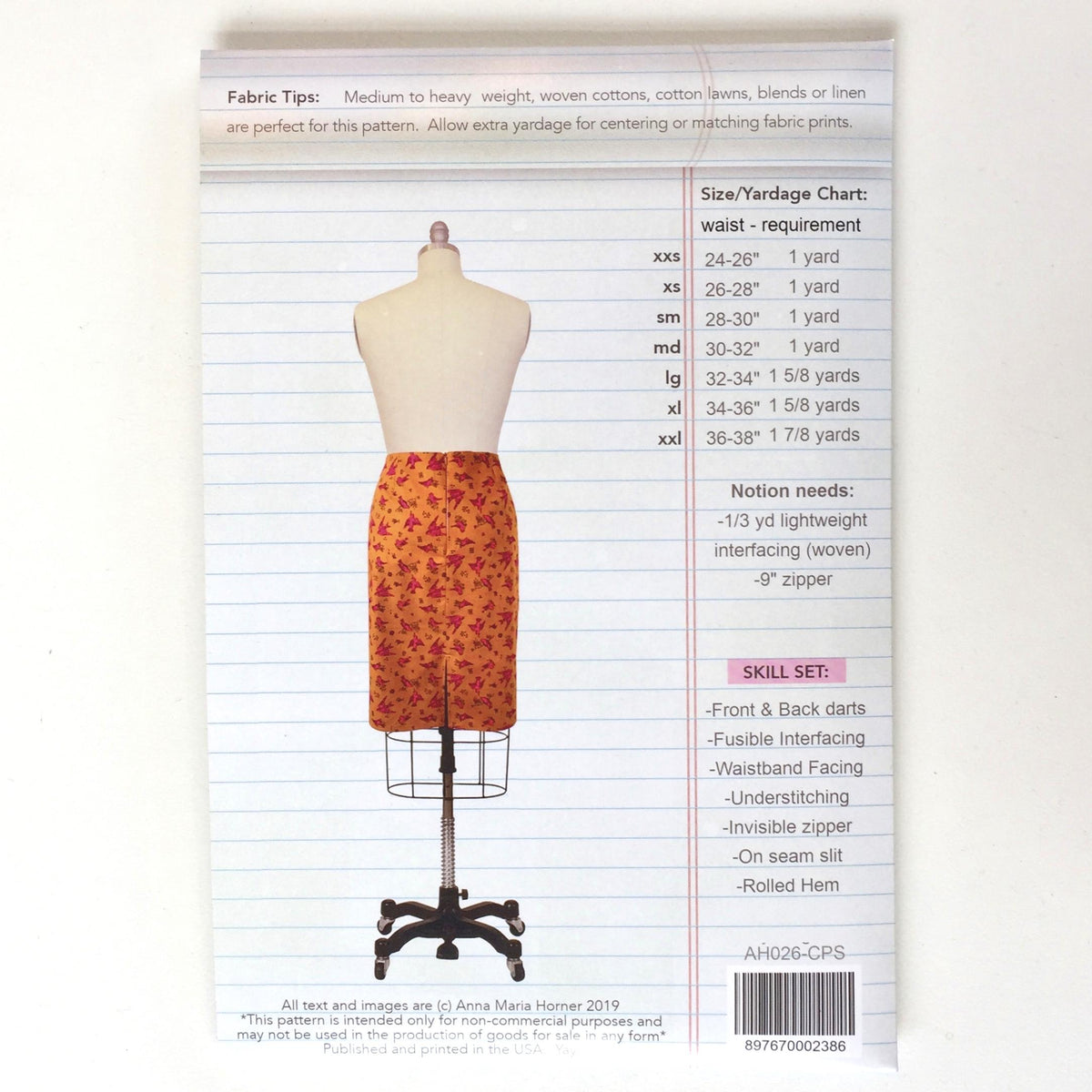 Simple Start Colored Pencil Skirt