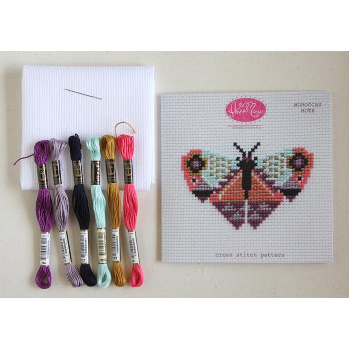 Morroccan Moth Cross Stitch Kit